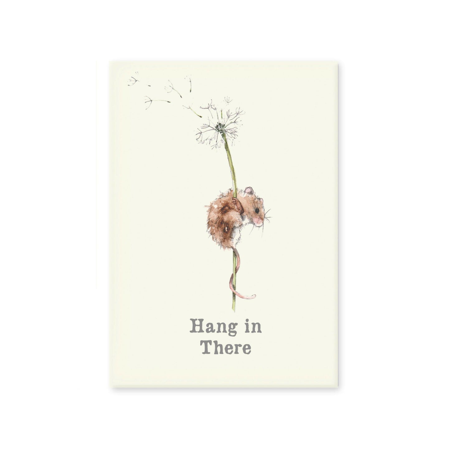 A6 Greeting Card with Magnet - Mouse Hang In There Greeting & Note Cards Crumble and Core   