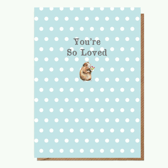 A6 Greeting Card with Magnet - Hedgehog Lovely Friend Greeting & Note Cards Crumble and Core   