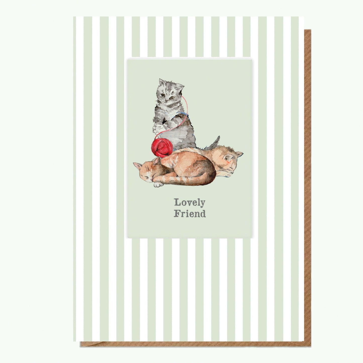 A6 Greeting Card with Magnet - Hedgehog Lovely Friend Greeting & Note Cards Crumble and Core   