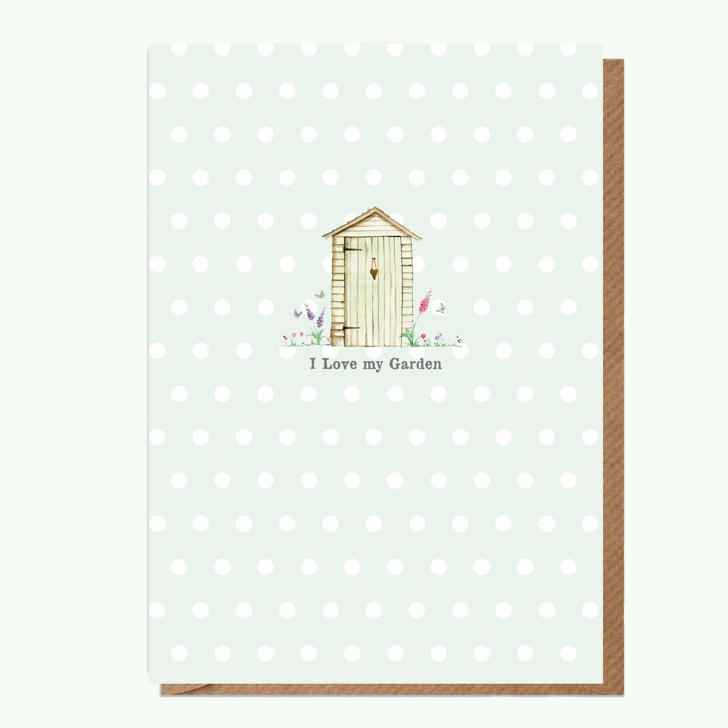 A6 Greeting Card with Ceramic Keepsake - Garden Shed Greeting & Note Cards Crumble and Core   