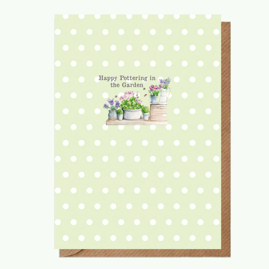 A6 Greeting Card with Ceramic Keepsake - Garden Shelf Greeting & Note Cards Crumble and Core   