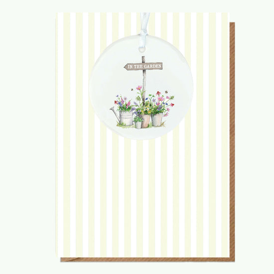 A6 Greeting Card with Ceramic Keepsake - Garden Sign Greeting & Note Cards Crumble and Core   