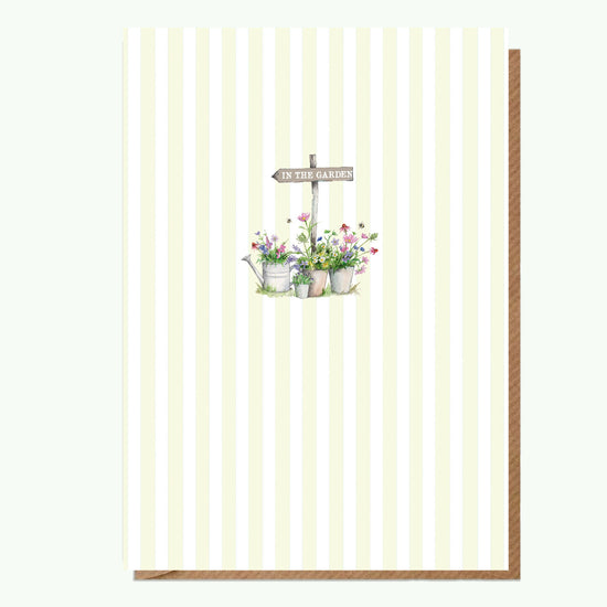 A6 Greeting Card with Ceramic Keepsake - Garden Sign Greeting & Note Cards Crumble and Core   