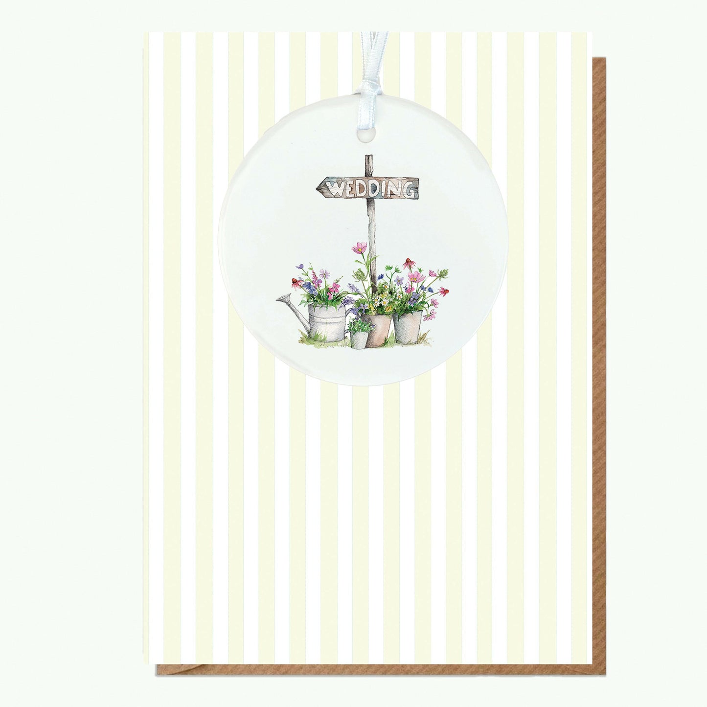 A6 Greeting Card with Ceramic Keepsake - Wedding Sign Greeting & Note Cards Crumble and Core   