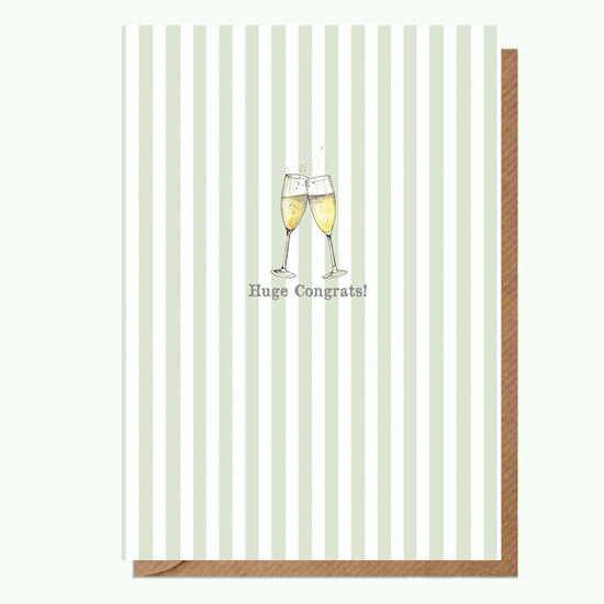 A6 Greeting Card with Ceramic Keepsake - Bubbles Congrats Greeting & Note Cards Crumble and Core   