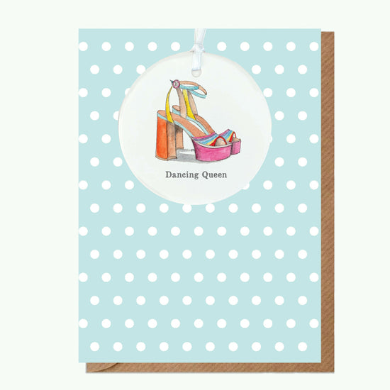 A6 Greeting Card with Ceramic Keepsake - Dancing Queen Greeting & Note Cards Crumble and Core   