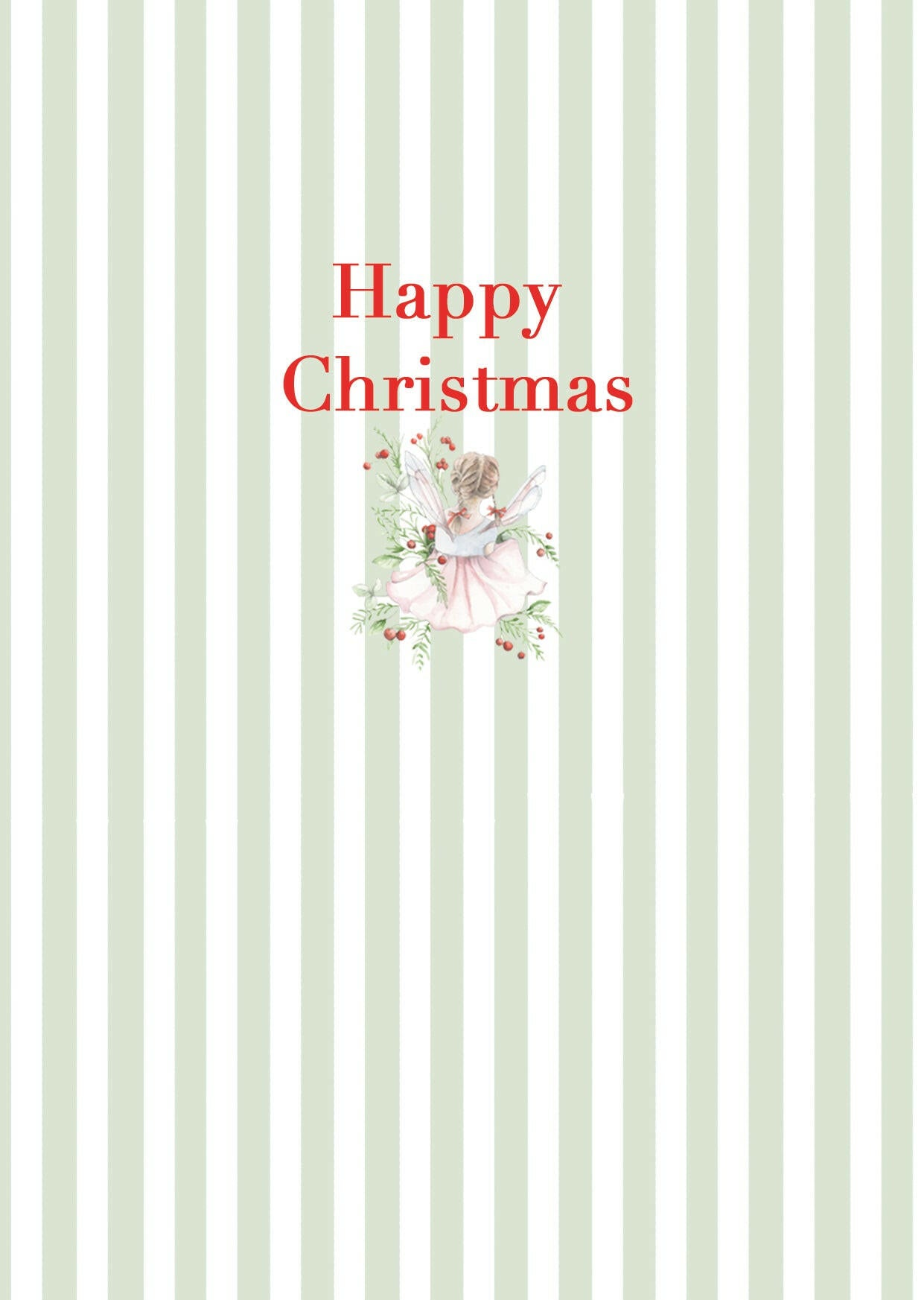 A6 Greeting Card with Ceramic Keepsake -Christmas Fairy Greeting & Note Cards Crumble and Core   