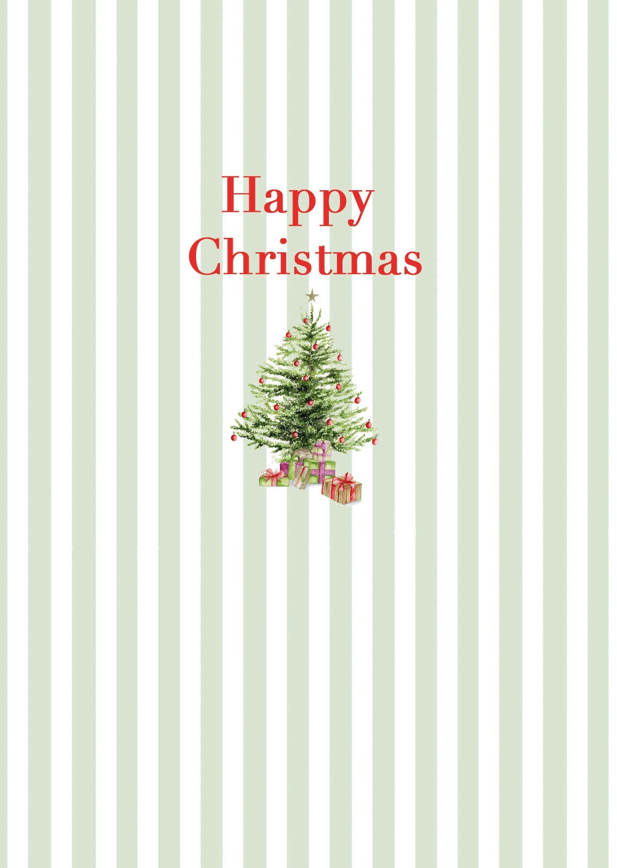 A6 Greeting Card with Ceramic Keepsake -Christmas Tree Greeting & Note Cards Crumble and Core   