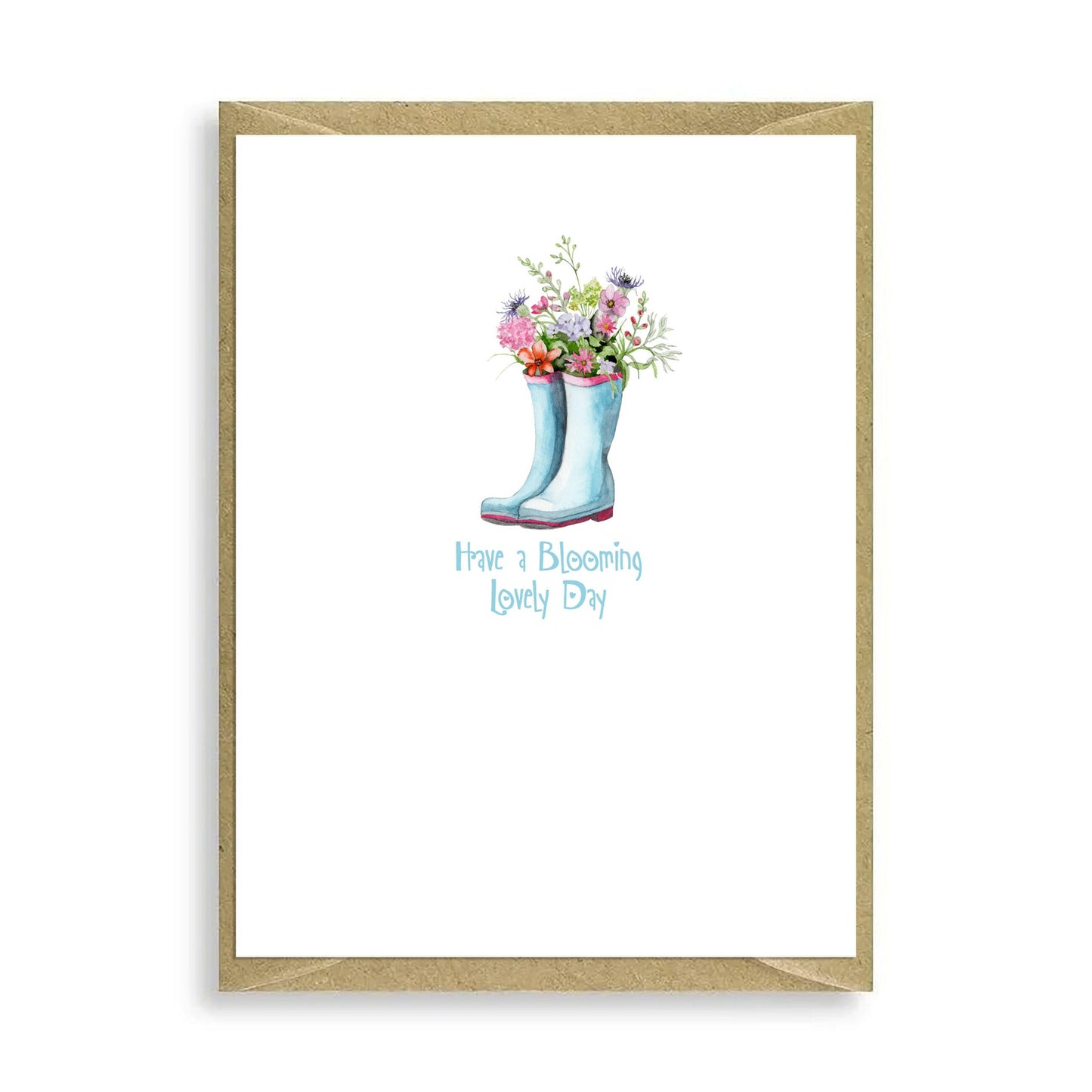 Wellies and Flowers Blooming Greeting & Note Cards Crumble and Core   