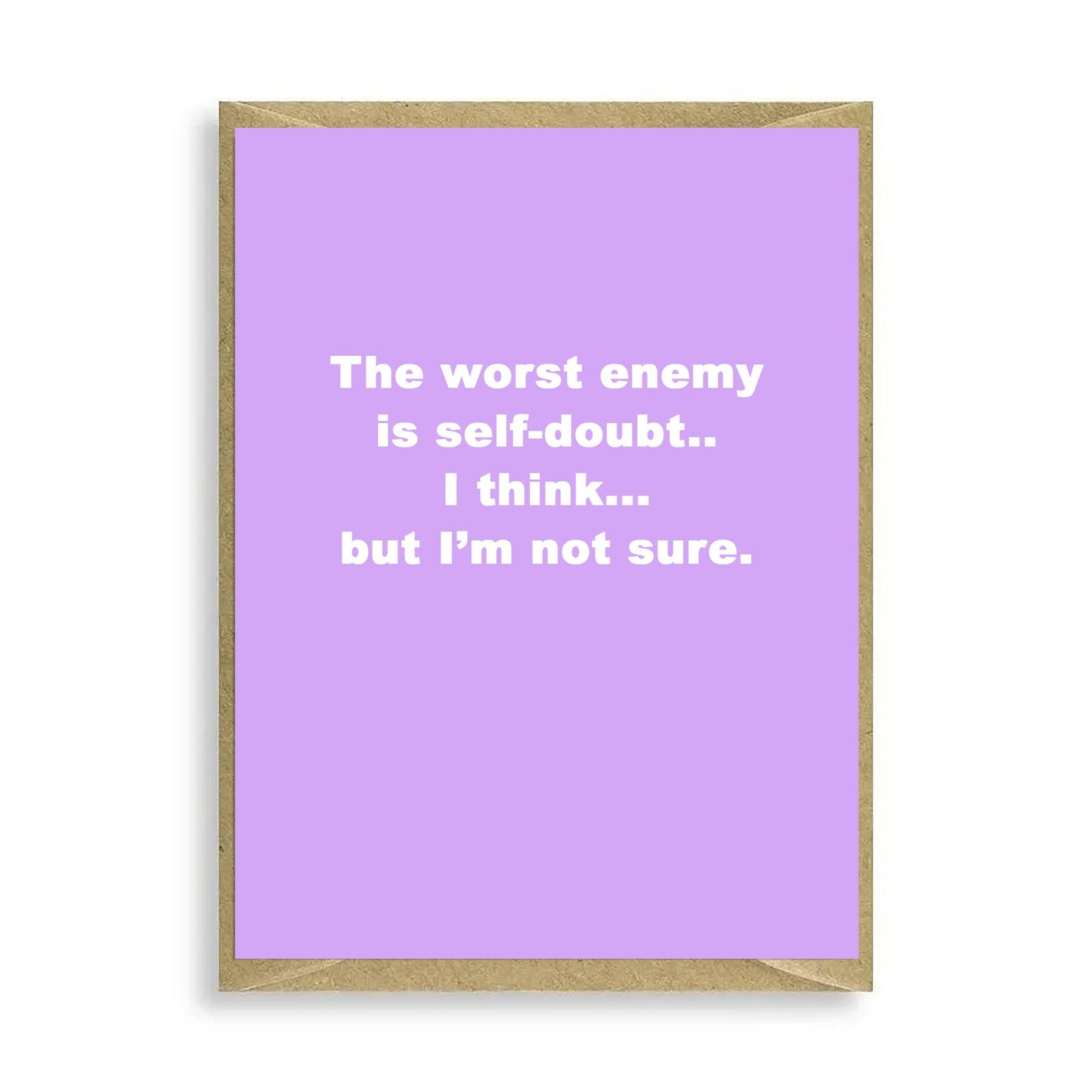 The Worst Enemy Mini Card Greeting & Note Cards Crumble and Core   