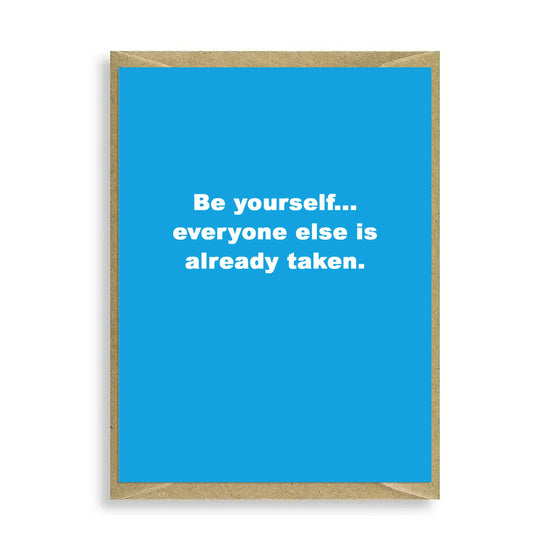 Be Yourself Mini Card Greeting & Note Cards Crumble and Core   