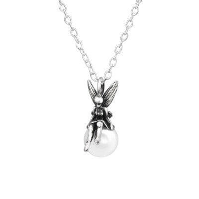 Sterling Silver Fairy Necklace Necklaces Crumble and Core   