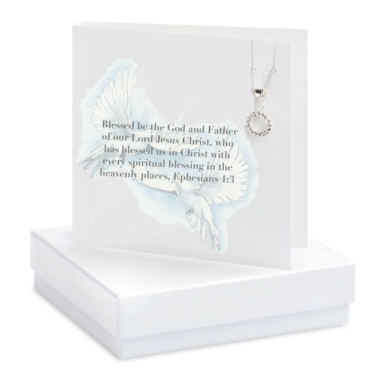 Boxed Pair of Doves Necklace Card Necklaces Crumble and Core   