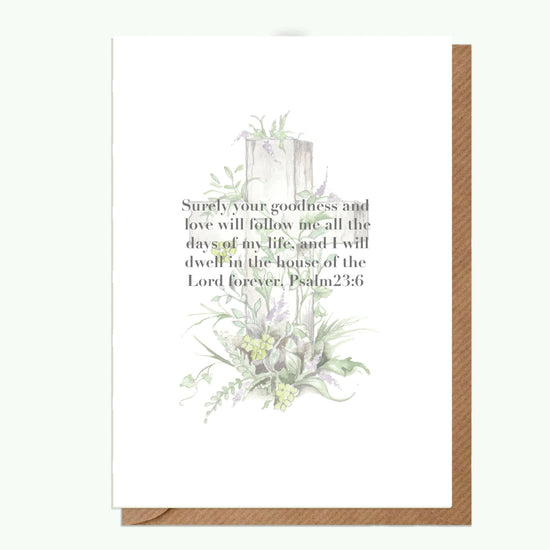 Cross & Psalm A6 Greeting Card Greeting & Note Cards Crumble and Core   