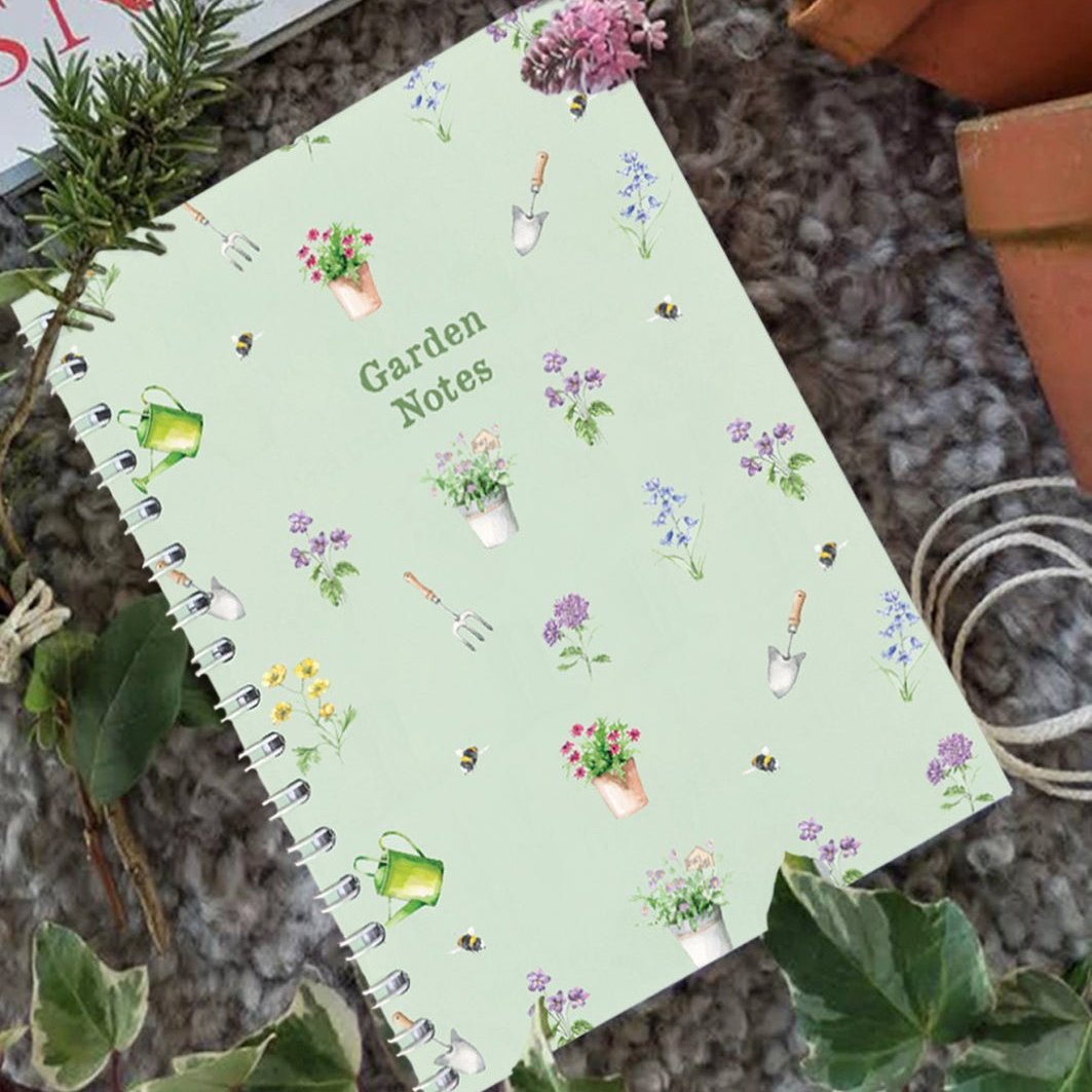 Wire Bound Notebook - Garden