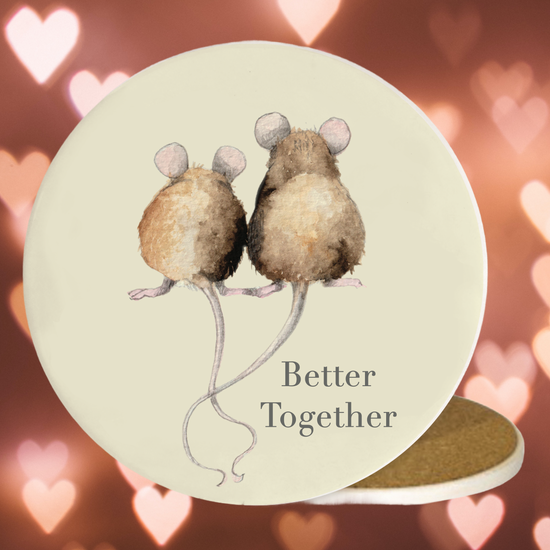 Ceramic Coaster - Mice Better Together