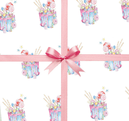 Birthday Cake Gift Wrapping Gift Wrap & Tag Pack