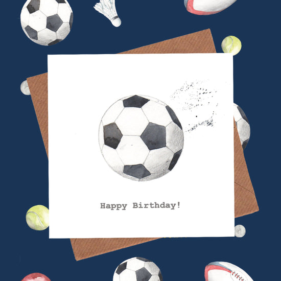 Biglietto d'auguri per il calcio