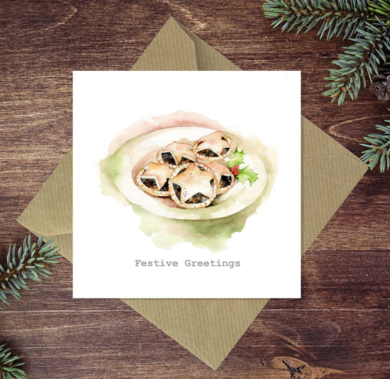 Mince Pies Christmas Card