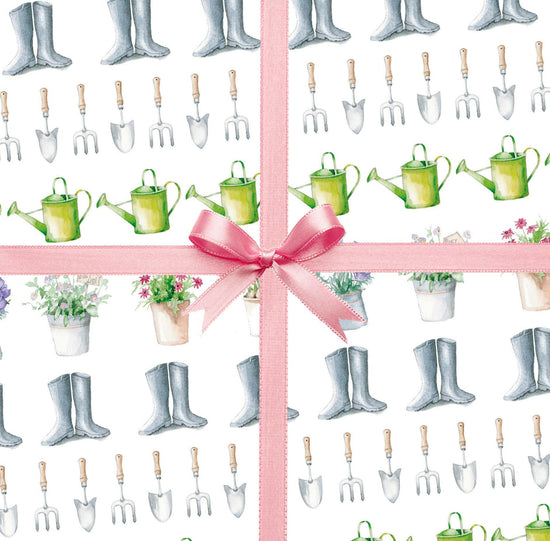 Garden Gift Wrapping Gift Wrap & Tag Pack