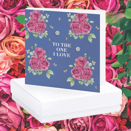 Bright Blooms To The One I Love Boxed Card with Jewellery