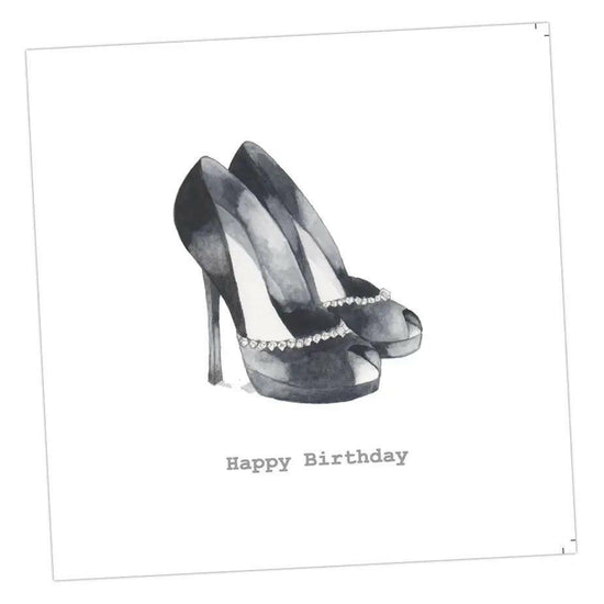 Happy Birthday Shoes Card Greeting & Note Cards Crumble and Core 12 x 12 cm  