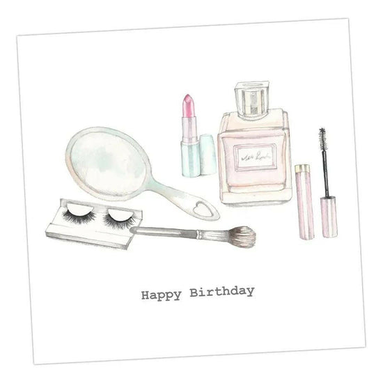 Make up Birthday Card Greeting & Note Cards Crumble and Core 12 x 12 cm  