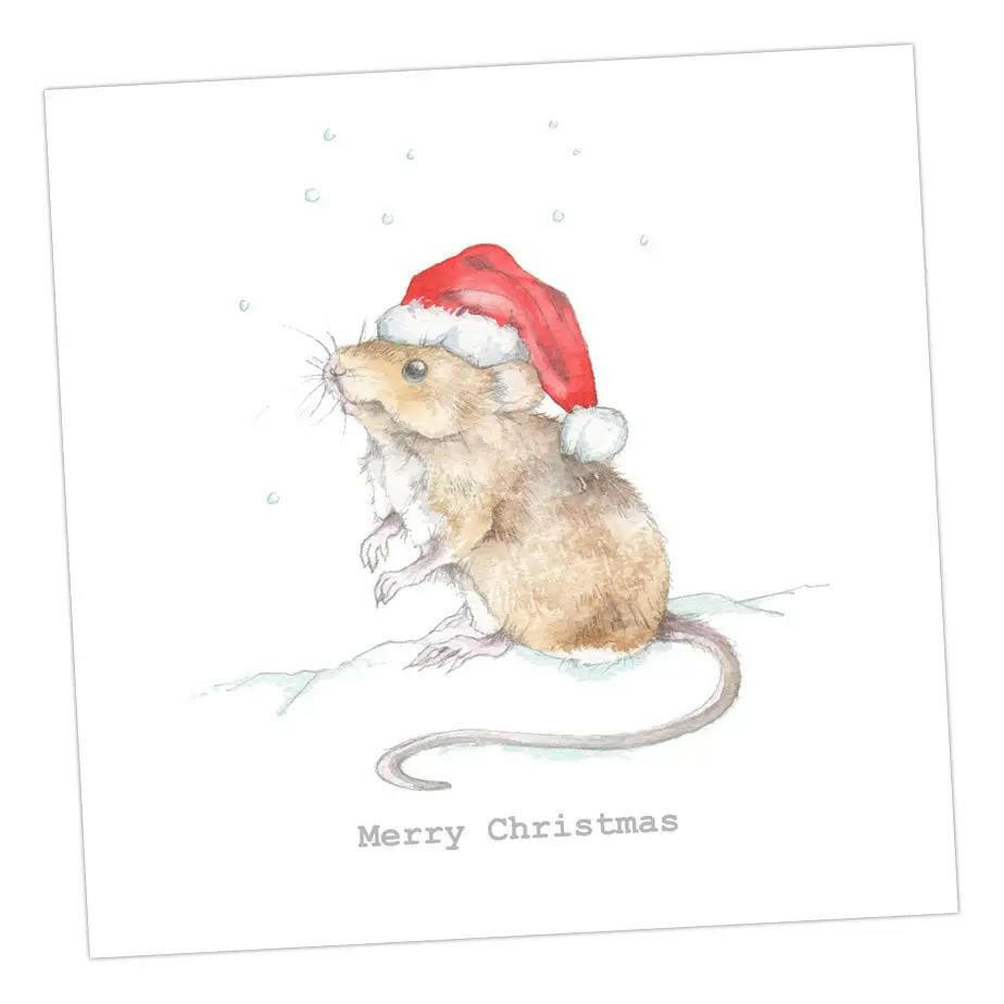 Mouse Christmas Card Greeting & Note Cards Crumble and Core 12 x 12 cm  