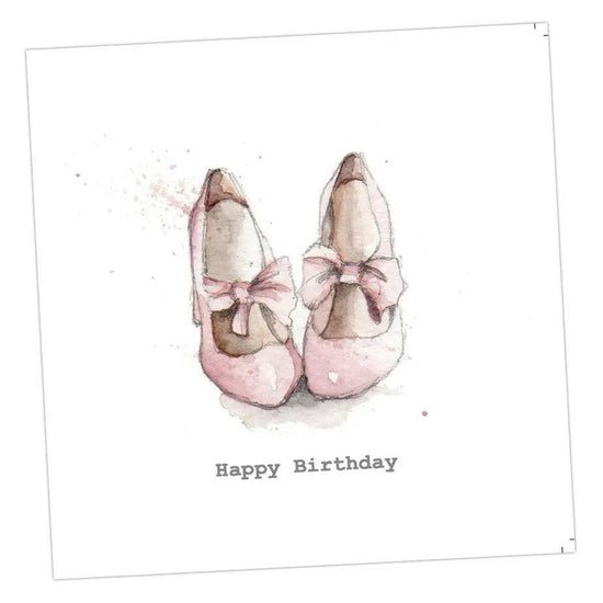 Happy Birthday Shoes Card Greeting & Note Cards Crumble and Core 12 x 12 cm  