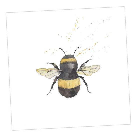 Bee Blank Card Greeting & Note Cards Crumble and Core 12 x 12 cm  