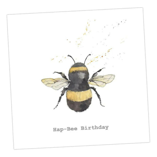 Hap-Bee Birthday Card Greeting & Note Cards Crumble and Core 12 x 12 cm  