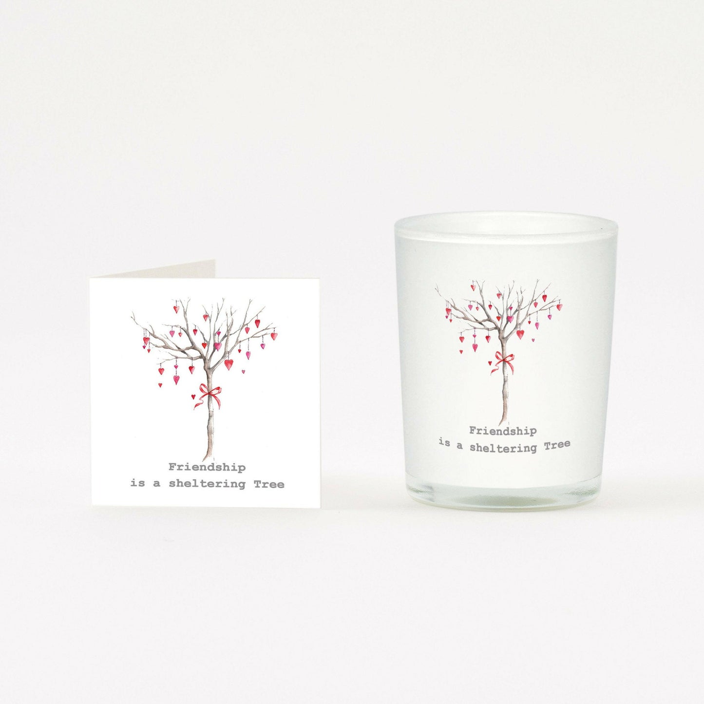 Heart Friendship Tree Boxed Candle and Card Candles Crumble and Core   