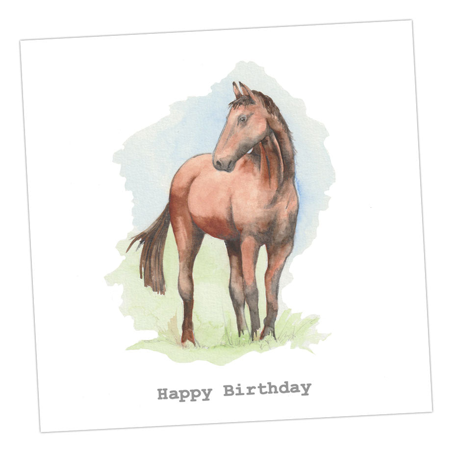 Horse Birthday Card Greeting & Note Cards Crumble and Core   