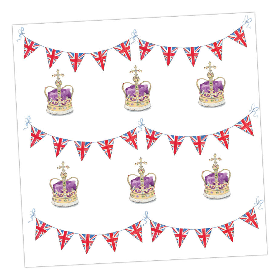 United Kingdom Crown Card Greeting & Note Cards Crumble and Core   