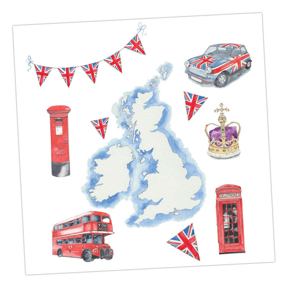 United Kingdom Card Greeting & Note Cards Crumble and Core   