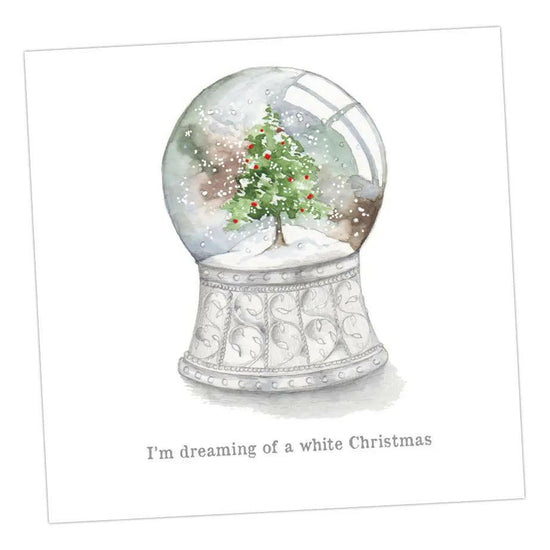 Christmas Snowglobe Card Greeting & Note Cards Crumble and Core   