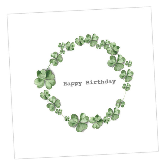 Shamrock Birthday Card Greeting & Note Cards Crumble and Core   