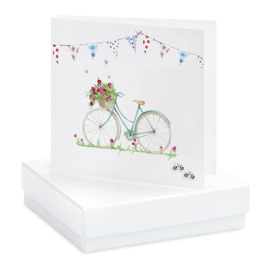 Boxed Bicycle Earring Card Earrings Crumble and Core   